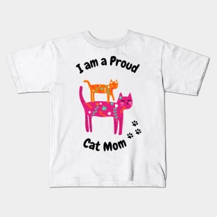 Be Pawsitive Mom Gift Kids T-Shirt